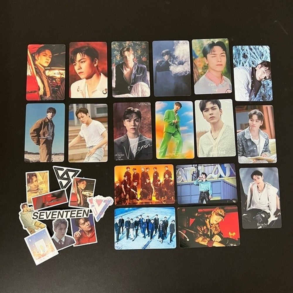 VERNON Photocards Seventeen 17 Hansol KPOP Set Bias Pack Unofficial Cards Carats